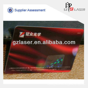 Hologram transparent color foil for laminated with id card
